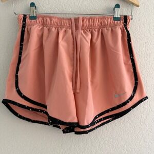 Nike Peach Athletic Shorts with Black Trim